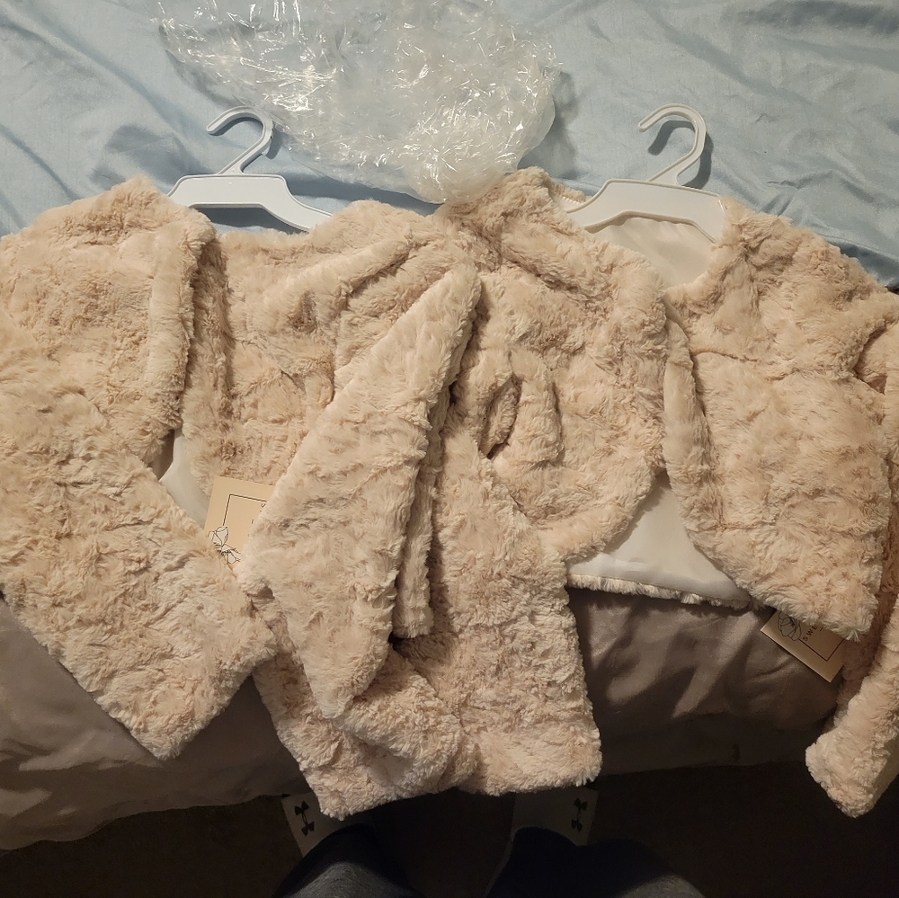 Girls Bolaro Faux Fur